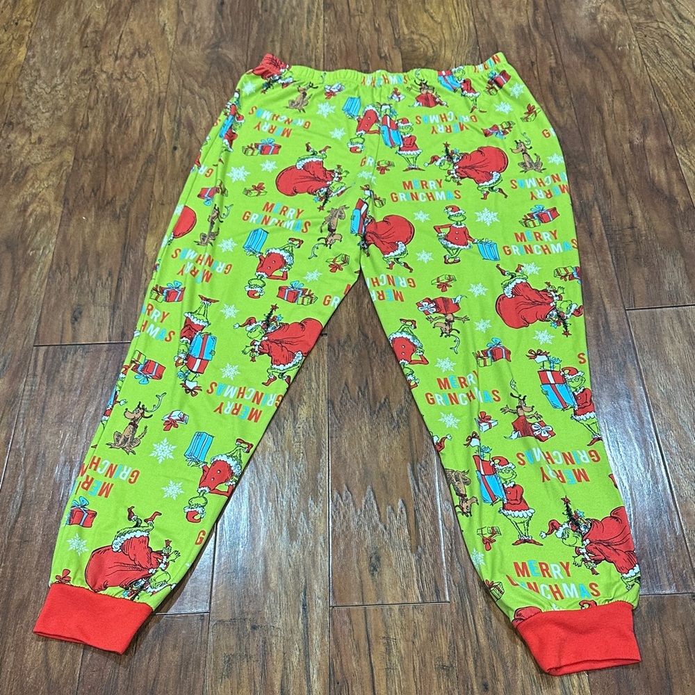 Dr. Seuss Kids Pajama Bottoms - Lime and Red